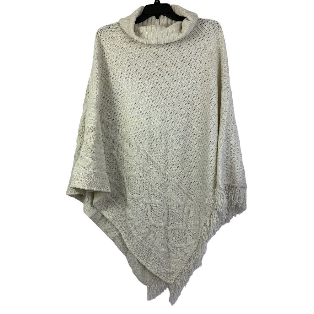 Women's Off White Chunky Cape
